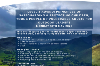 18th May – Level 3 Safeguarding Training!
