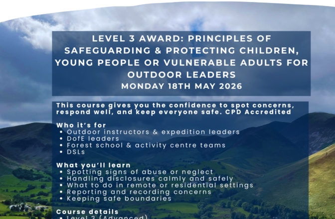 18th May – Level 3 Safeguarding Training!